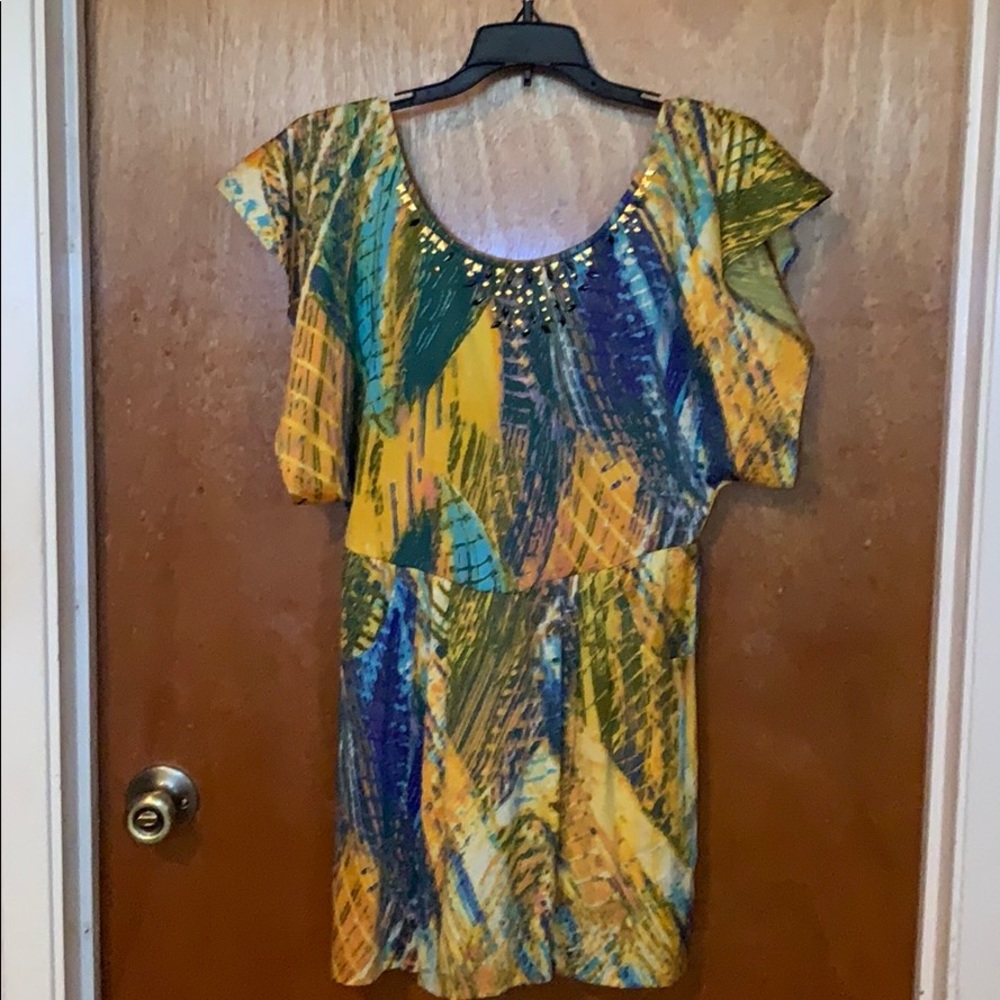 FREE PEOPLE colorful dress w/pockets